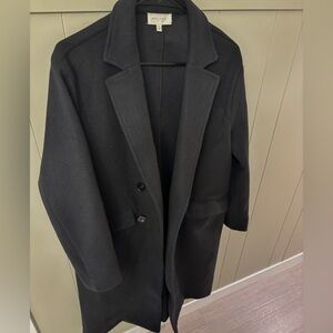 MELLODAY Black Car Coat